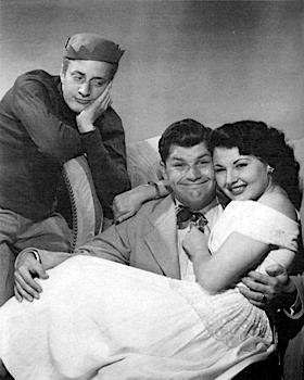 Harlan Stone as Jughead, Bob Hastings as Archie, and Gloria Mann as Veronica in "The Adventures of Archie Andrews"